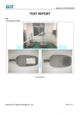 EK IP66 TEST Certificaat